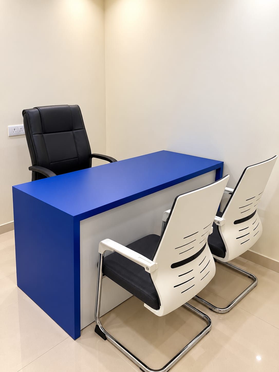 Comfortable seating in the clinic consultation room